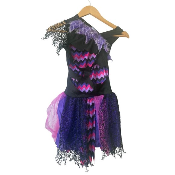 Cheshire Cat Halloween Costume Child Size M Spirit Halloween Punk Rocker Cosplay - Picture 3 of 8